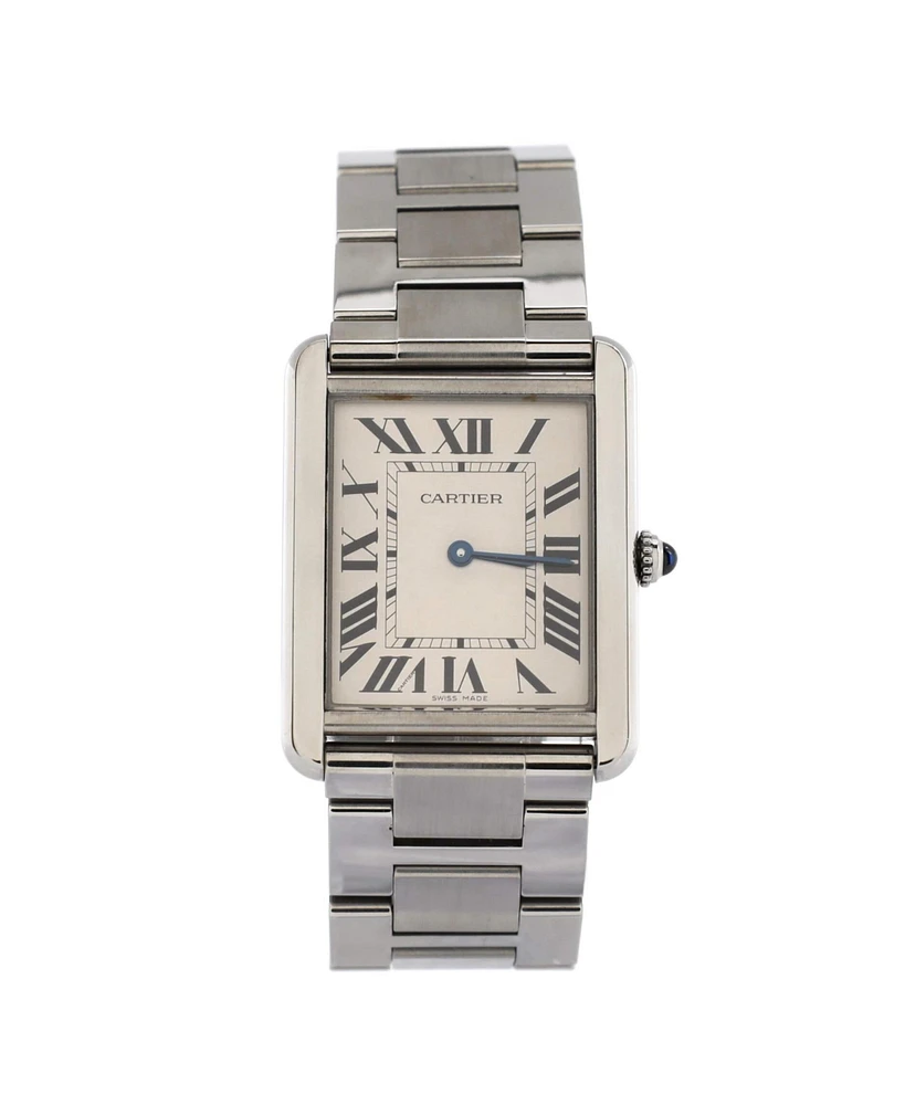 Pre-Owned Cartier Tank Solo Quartz Watch in Stainless Steel 27mm