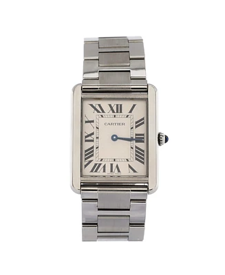 Pre-Owned Cartier Tank Solo Quartz Watch in Stainless Steel 27mm