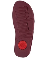 FitFlop Women's Lulu Embellished Metallic Crisscross Slide Sandals