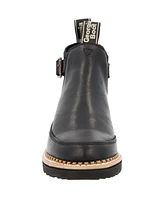Georgia Boot Women's Black Buckle Chelsea Romeo