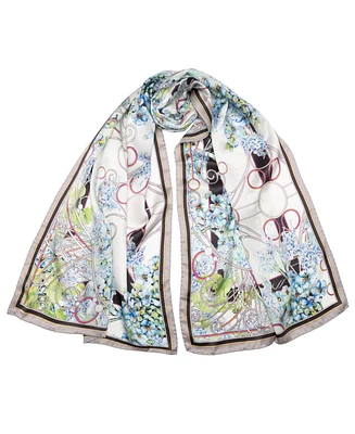 Lilla - Long Satin Silk Scarf for Women