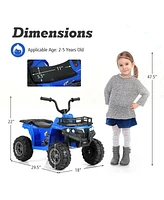 6V Kids Ride On Electric Atv with Led Headlights and MP3 Player