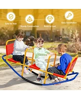Outdoor Kids Seesaw Swivel Teeter for 3 to 8 Years Old