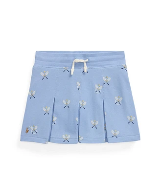 Polo Ralph Lauren Toddler and Little Girls Tennis Print Stretch Mesh Skirt