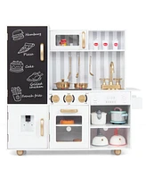 Pretend Play Kitchen for Kids with Real Sounds and Lights