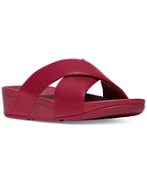 FitFlop Women's Lulu Crisscross Slide Leather Sandals
