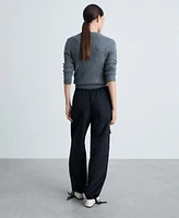 Mango Women's Straight Cargo Pants