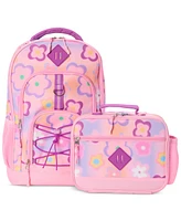 InMocean Big Girls Flower Backpack & Lunch Bag Set