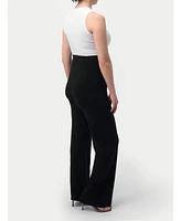 Gobi Cashmere Maternity Wide-Leg Knitted Pants