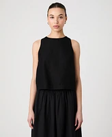 French Connection Women's Birdie Crewneck Sleeveless Top
