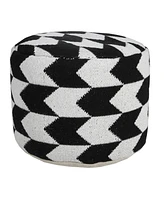 Soft Cotton Blend Ottoman for Footrest and Stylish Living Room Decor
