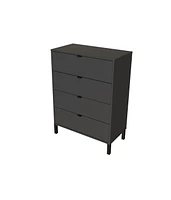 Four Drawer Standard Chest for Bedroom Storage and Organization