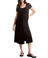 Hatch Collection Maternity Softest Rib Maternity/Nursing Midi Dress