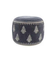 Soft Cotton Ottoman for Living Room Seating and Footrest