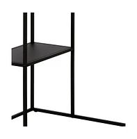 Industrial Metal Side Table with Lower Shelf – Compact Steel Design