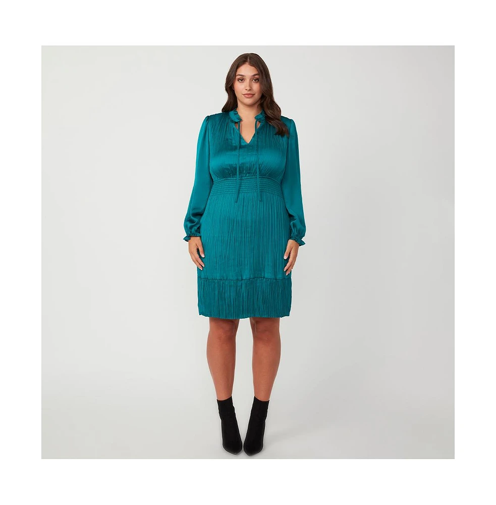 Estelle Nina Shirred Mini Dress