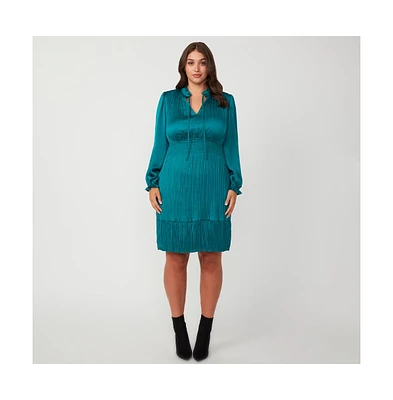 Estelle Nina Shirred Mini Dress