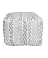 18" Cotton Ottoman