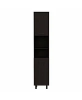 Modern Pantry Cabinet with Five Shelves for Kitchen Storage and Organization