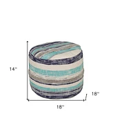 Soft Cotton Ottoman for Footrest Living Room Seating and Cozy Decor