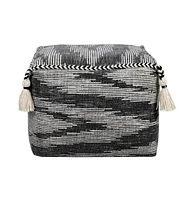 Cotton Ottoman for Living Room Footrest and Cozy Home Seating