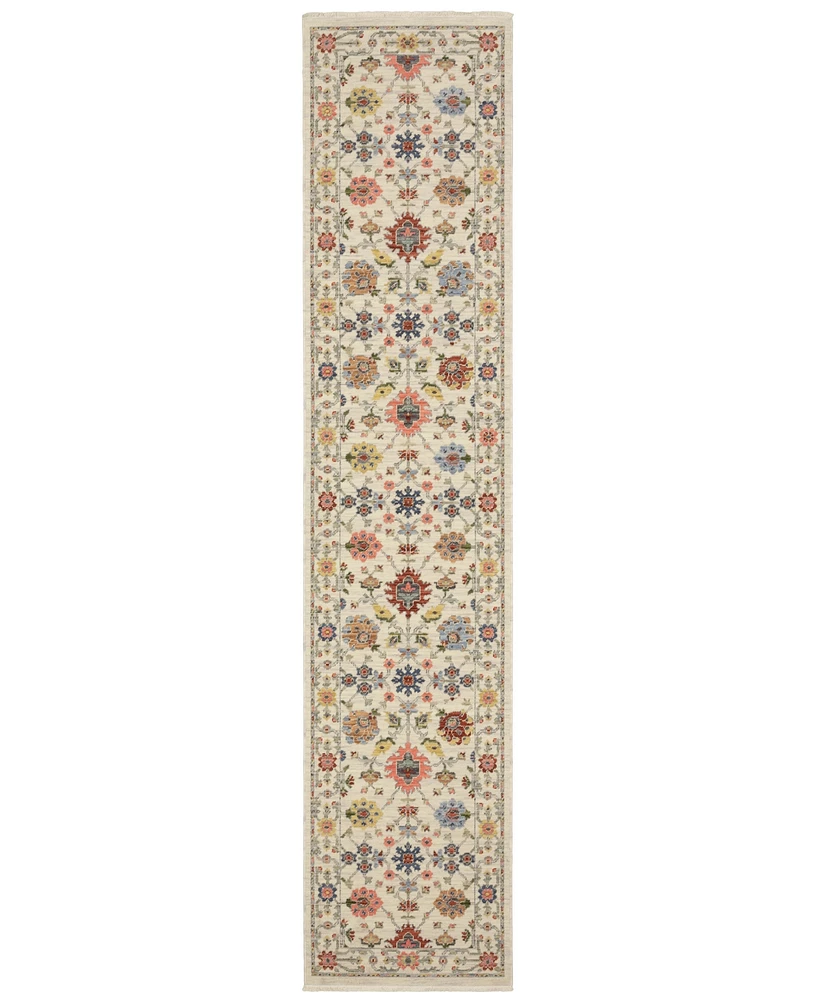 Oriental Weavers Lucca 093W1 2'6"x12' Runner Area Rug