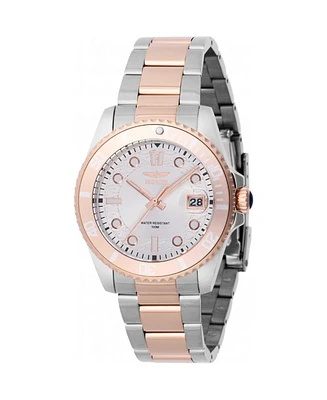 Invicta Women's Pro Diver Quartz 3 Hand Silver Dial Watch