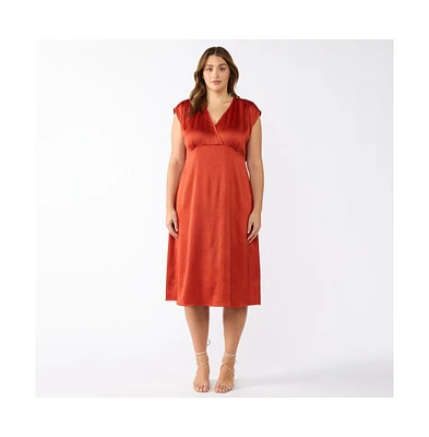 Estelle Burning Desert Textured Dress