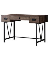 Modern Workstation Desk with 2 Drawers – Ideal for Home Office