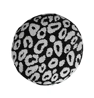 Cotton Blend Ottoman for Living Room Footrest and Comfortable Seating