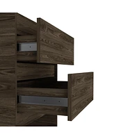 Two Drawer Standard Chest for Bedroom Storage and Home Organization