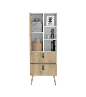 Two Drawer Chest for Bedroom Storage and Compact Organization