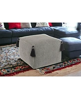 Cotton Ottoman for Footrest and Stylish Living Room Accent