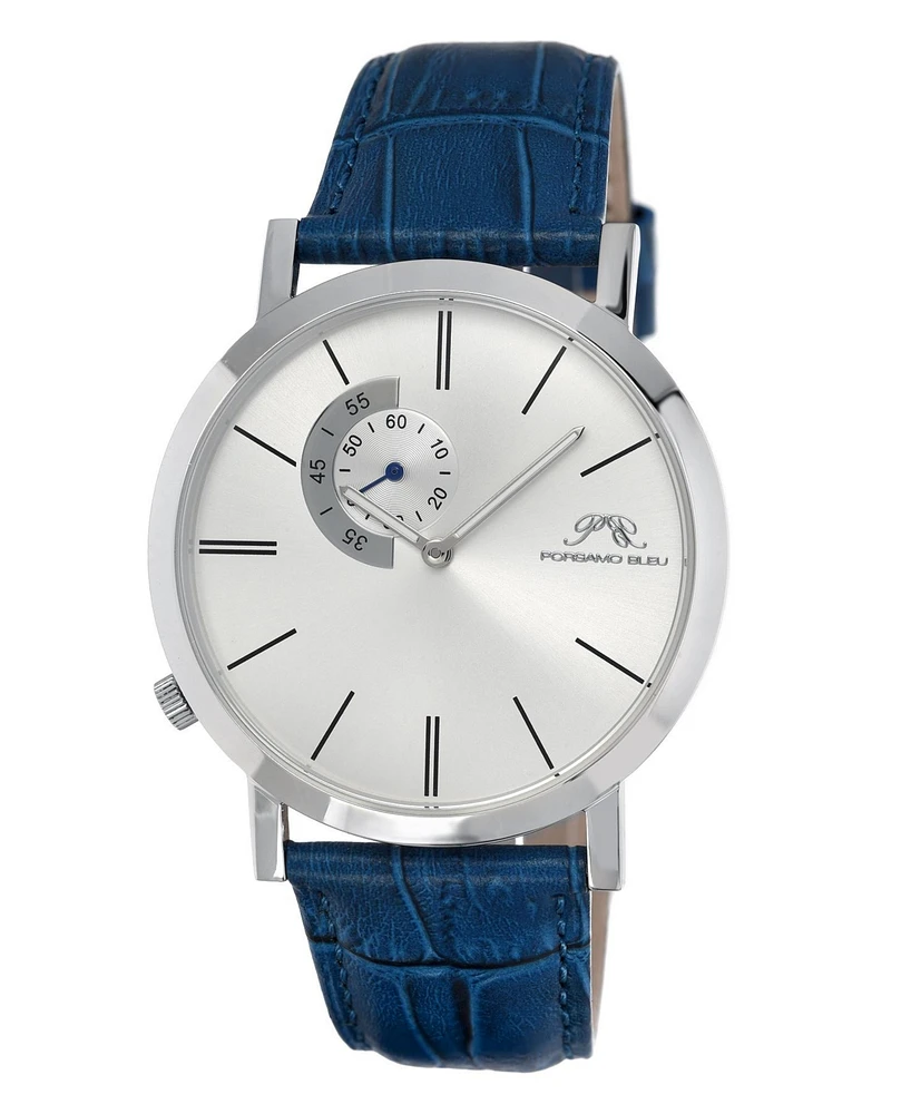 Porsamo Bleu Men's Parker Genuine Leather Watch 831CPAL