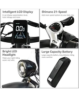 26"4.0 Fat Tire Electric Bike for Adults, 2000W Dual Motor Ebike,32 mph E Bike 48V 20Ah Removable Battery,All Terrain Electric Bike 21-Speed Hydr