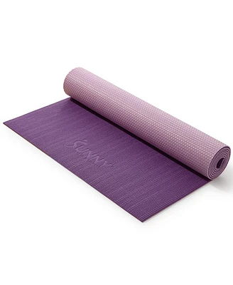 Sunny Health & Fitness Anti-Slip Dual Color Exercise Yoga Mat,Purple