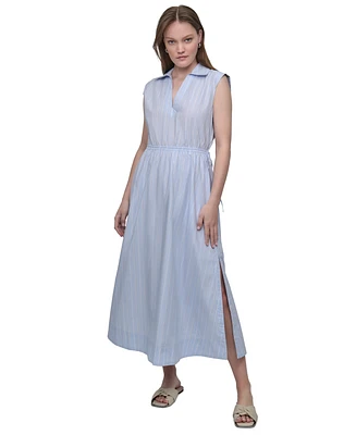 Dkny Jeans Women's Back-Cut-Out Sleeveless Maxi Dress - L3X