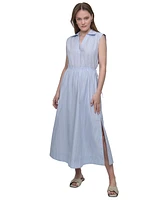Dkny Jeans Women's Back-Cut-Out Sleeveless Maxi Dress - L3X