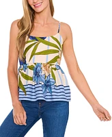 CeCe Women's Spaghetti-Strap Peplum Tank