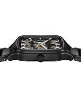 Rado Unisex Swiss Automatic True Square Black High Tech Ceramic Bracelet Watch 38mm