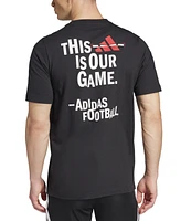 adidas Men's Regular-Fit Football Logo Graphic T-Shirt