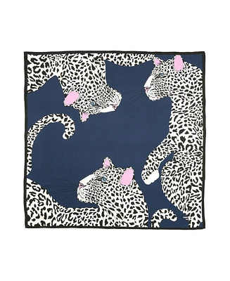 Kate Spade New York Women's Leopard Silk Square Scarf