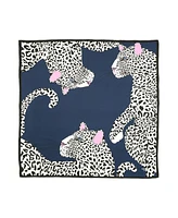 Kate Spade New York Women's Leopard Silk Square Scarf