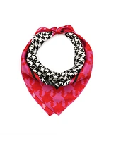 Kate Spade New York Women's Houndstooth Silk Bandana Scarf