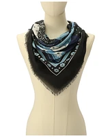 Kate Spade New York Women's Bandana Patchwork Modal Square Scarf