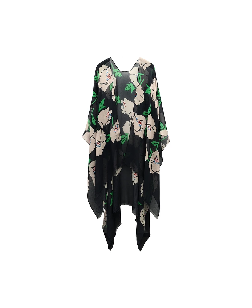 Kate Spade New York Women's Springtime Bloom Ruana