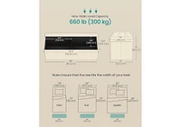 Songmics Home Folding Storage Ottoman Bench