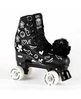 Epic Skates Black Luv Led Light Up Roller Skates