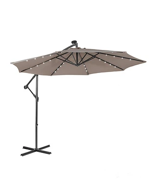10 Feet Patio Cantilever Umbrella with Tilting System