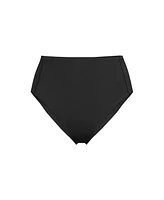 Lands' End Plus Tugless QuickDry High Waisted Leg Bikini Bottoms